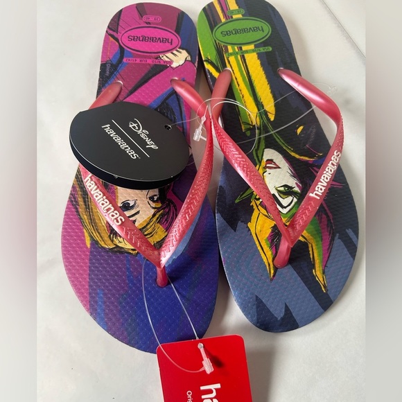 New NWT Havaianas Women's Disney Maleficent and Aurora from Flip Flops - Picture 3 of 9